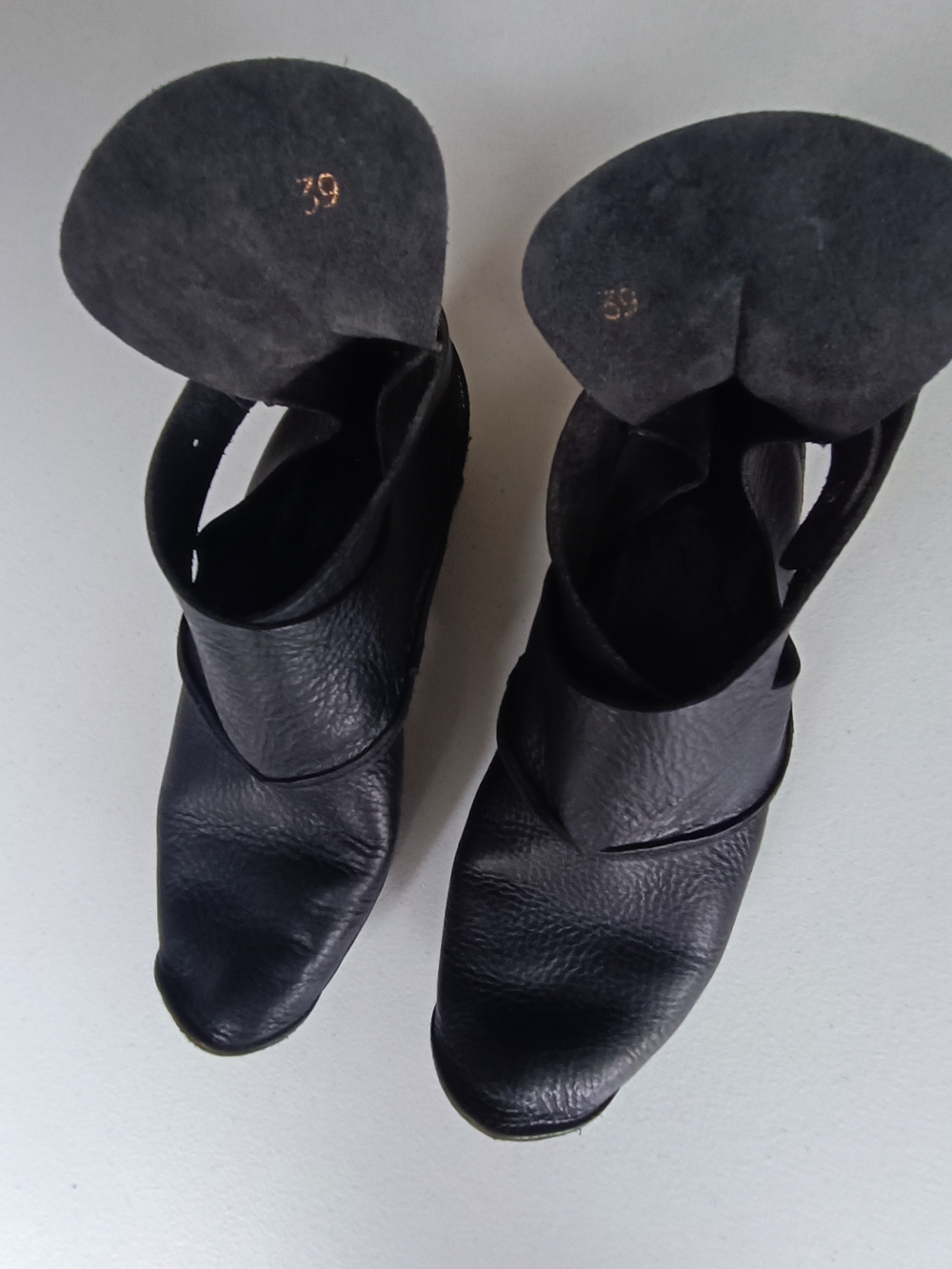 Trippen CHR Black Leather Wrapping Wedge Pumps Avant Garde Size 39 - Picture 6 of 11